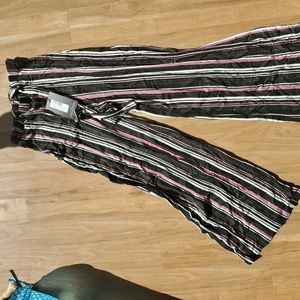Pretty little thing striped flowy pants